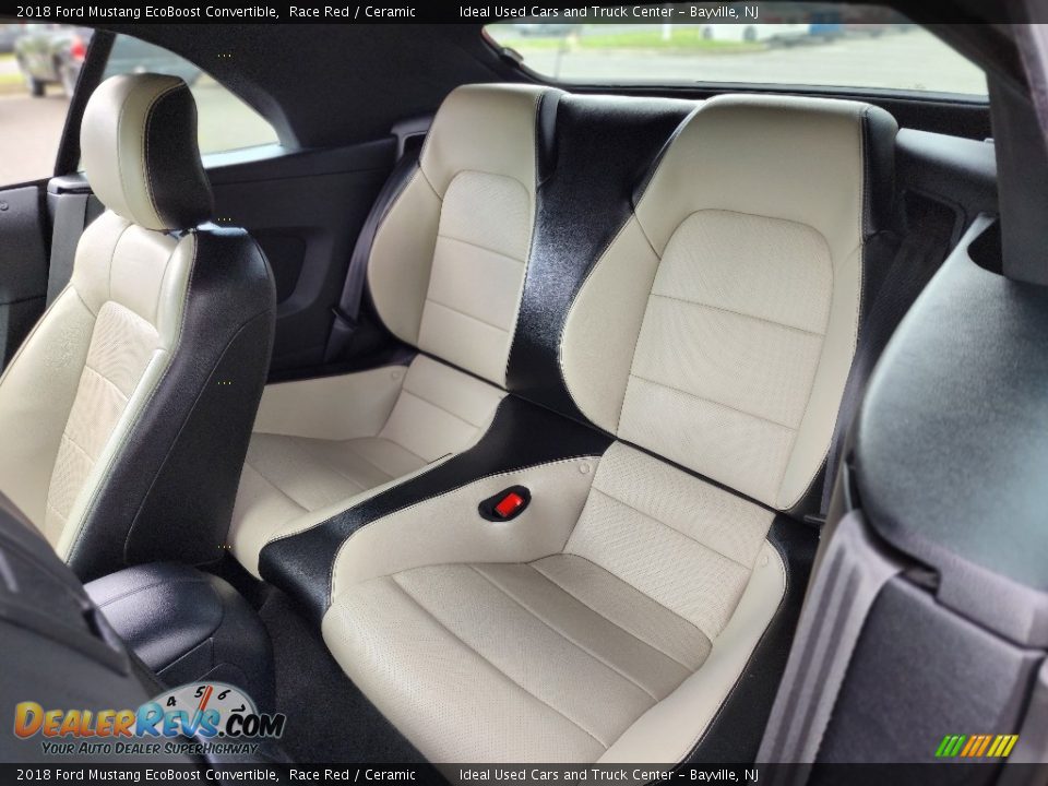 Rear Seat of 2018 Ford Mustang EcoBoost Convertible Photo #24