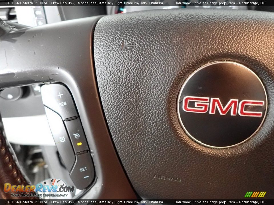 2013 GMC Sierra 1500 SLE Crew Cab 4x4 Steering Wheel Photo #11
