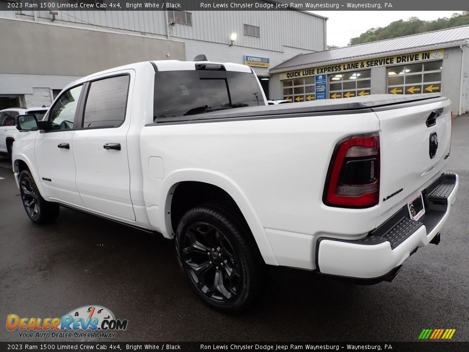 2023 Ram 1500 Limited Crew Cab 4x4 Bright White / Black Photo #3