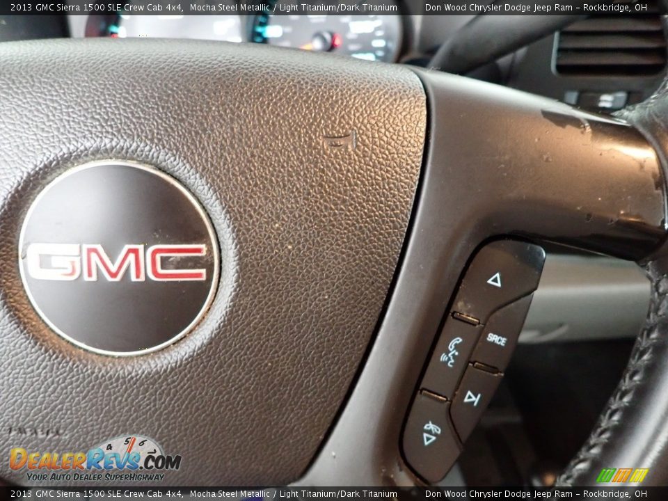 2013 GMC Sierra 1500 SLE Crew Cab 4x4 Steering Wheel Photo #12