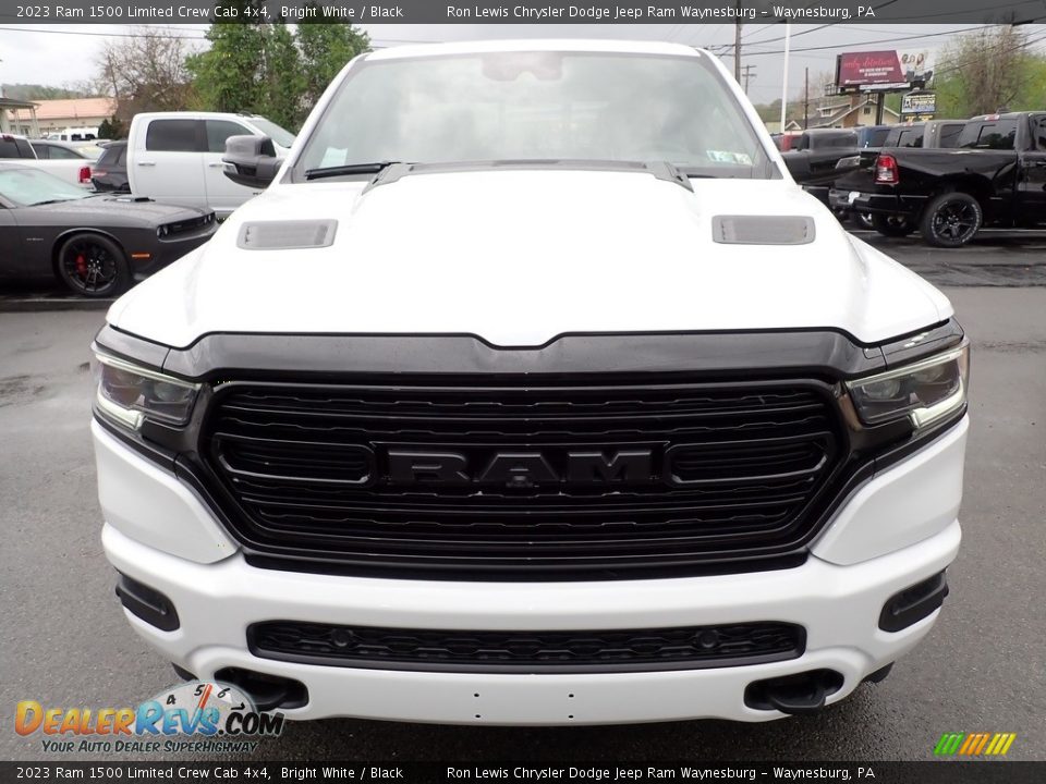 2023 Ram 1500 Limited Crew Cab 4x4 Bright White / Black Photo #9