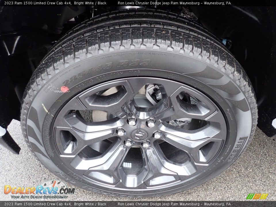 2023 Ram 1500 Limited Crew Cab 4x4 Bright White / Black Photo #10