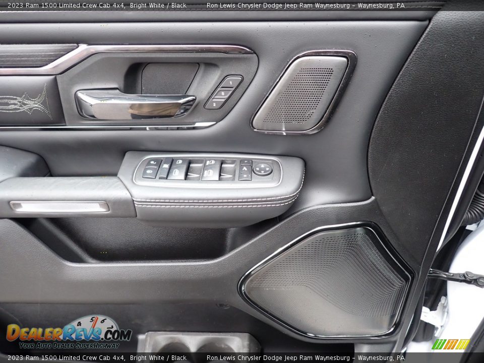 2023 Ram 1500 Limited Crew Cab 4x4 Bright White / Black Photo #14