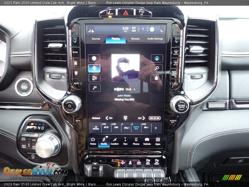 2023 Ram 1500 Limited Crew Cab 4x4 Bright White / Black Photo #20