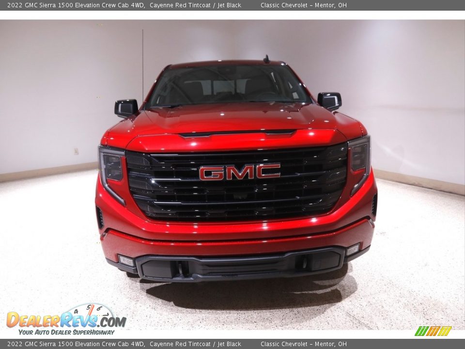 2022 GMC Sierra 1500 Elevation Crew Cab 4WD Cayenne Red Tintcoat / Jet Black Photo #2