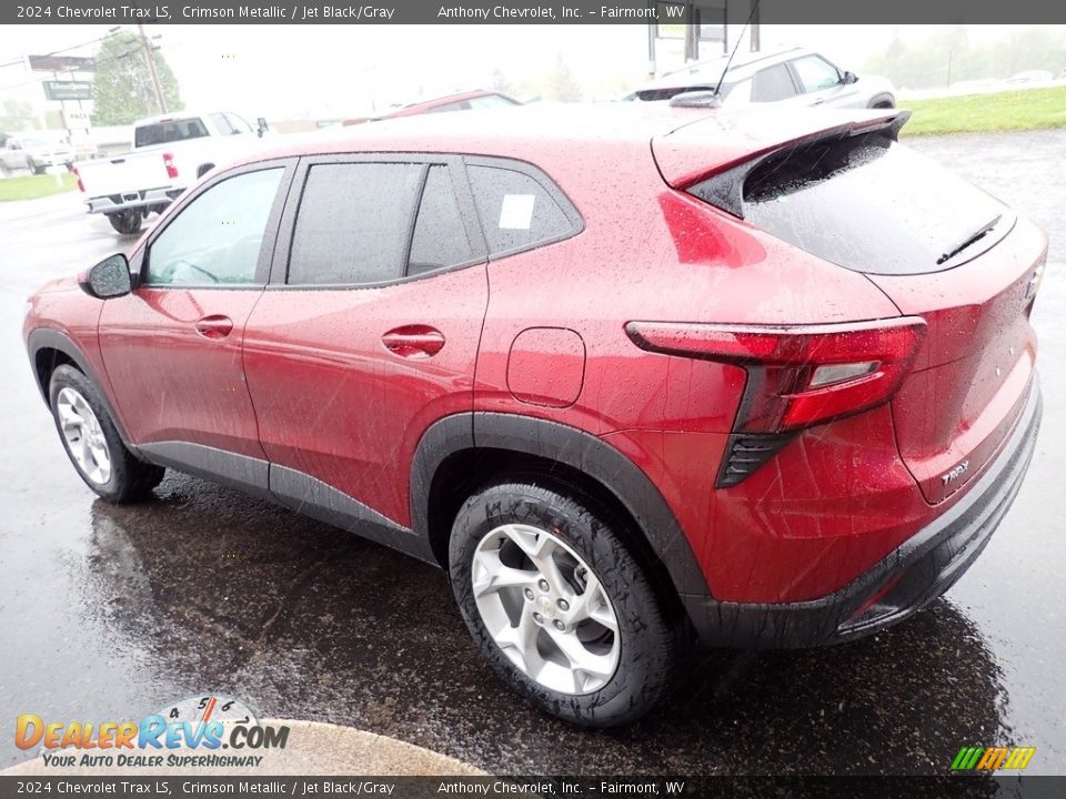 2024 Chevrolet Trax LS Crimson Metallic / Jet Black/Gray Photo #6