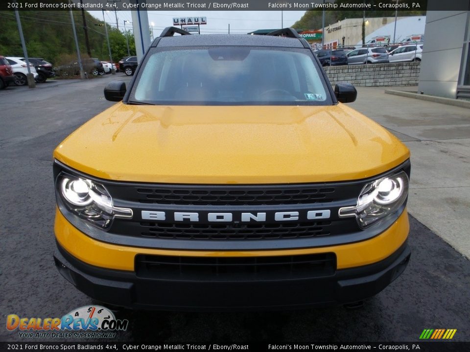 2021 Ford Bronco Sport Badlands 4x4 Cyber Orange Metallic Tricoat / Ebony/Roast Photo #8