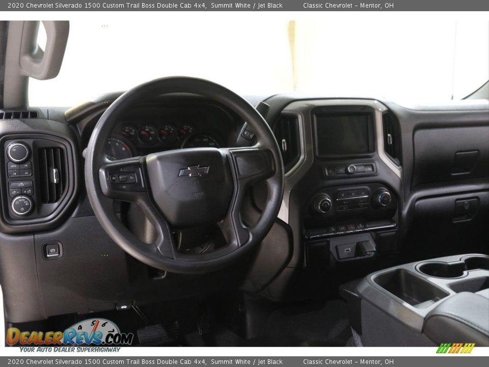 Dashboard of 2020 Chevrolet Silverado 1500 Custom Trail Boss Double Cab 4x4 Photo #7