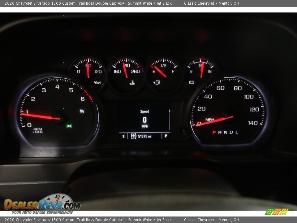 2020 Chevrolet Silverado 1500 Custom Trail Boss Double Cab 4x4 Gauges Photo #9