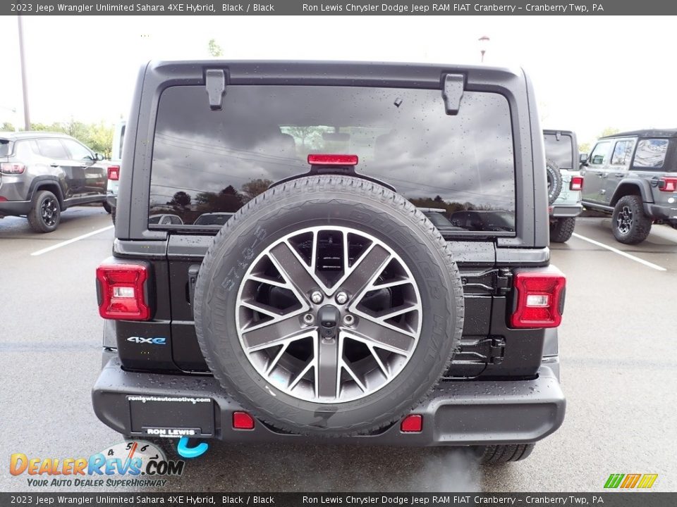 2023 Jeep Wrangler Unlimited Sahara 4XE Hybrid Black / Black Photo #4