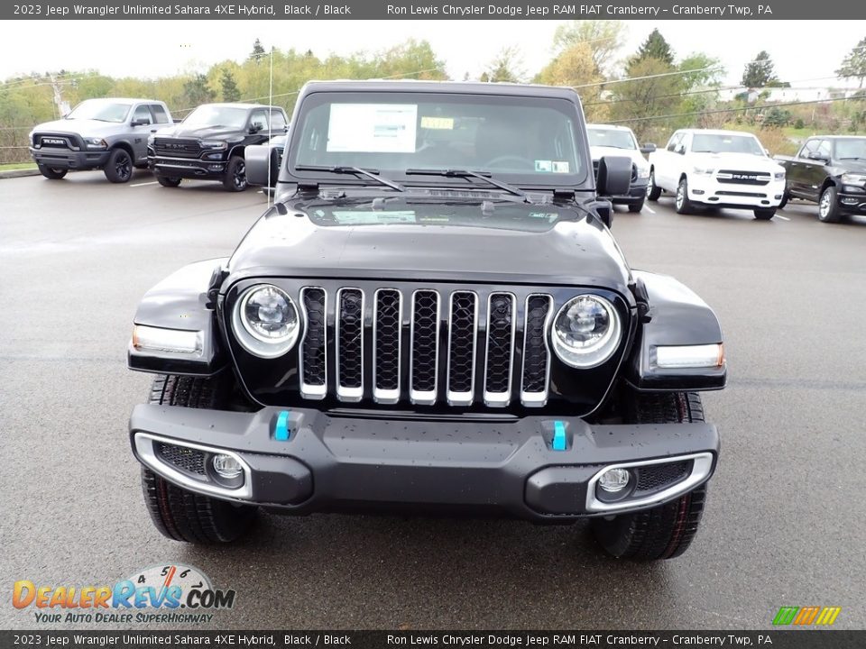 2023 Jeep Wrangler Unlimited Sahara 4XE Hybrid Black / Black Photo #8