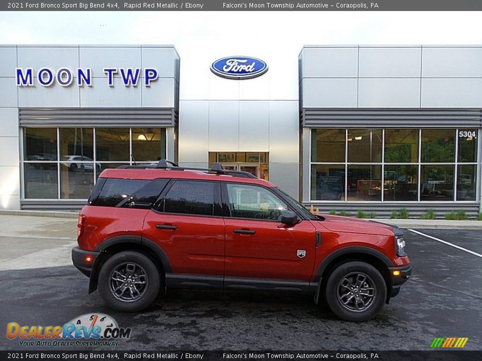 2021 Ford Bronco Sport Big Bend 4x4 Rapid Red Metallic / Ebony Photo #1