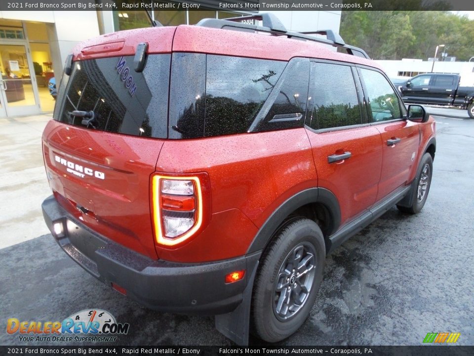 2021 Ford Bronco Sport Big Bend 4x4 Rapid Red Metallic / Ebony Photo #2