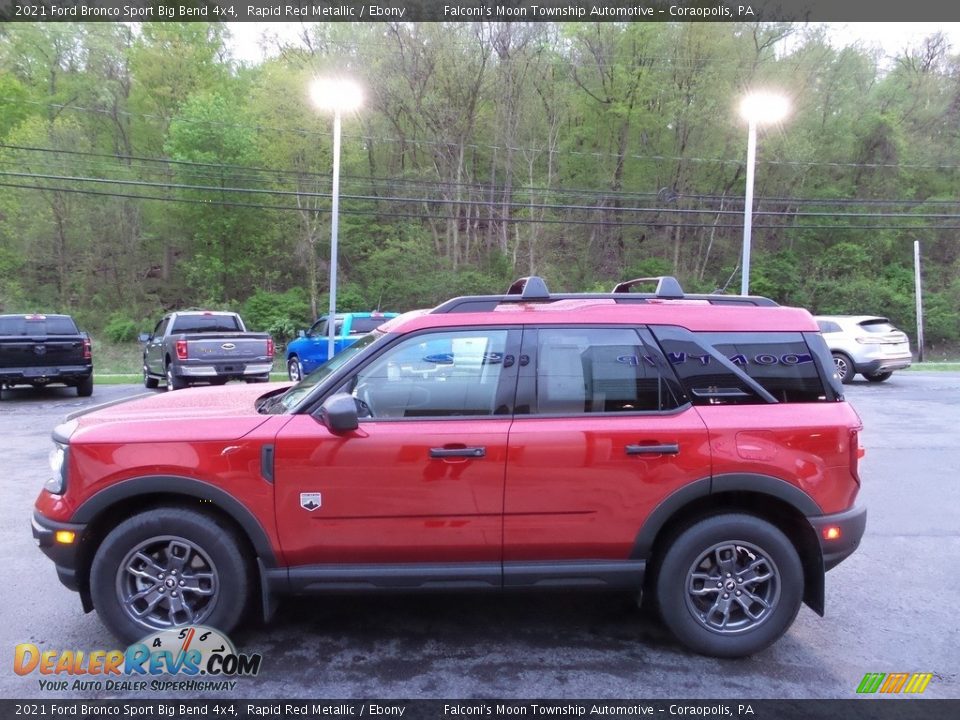 2021 Ford Bronco Sport Big Bend 4x4 Rapid Red Metallic / Ebony Photo #6