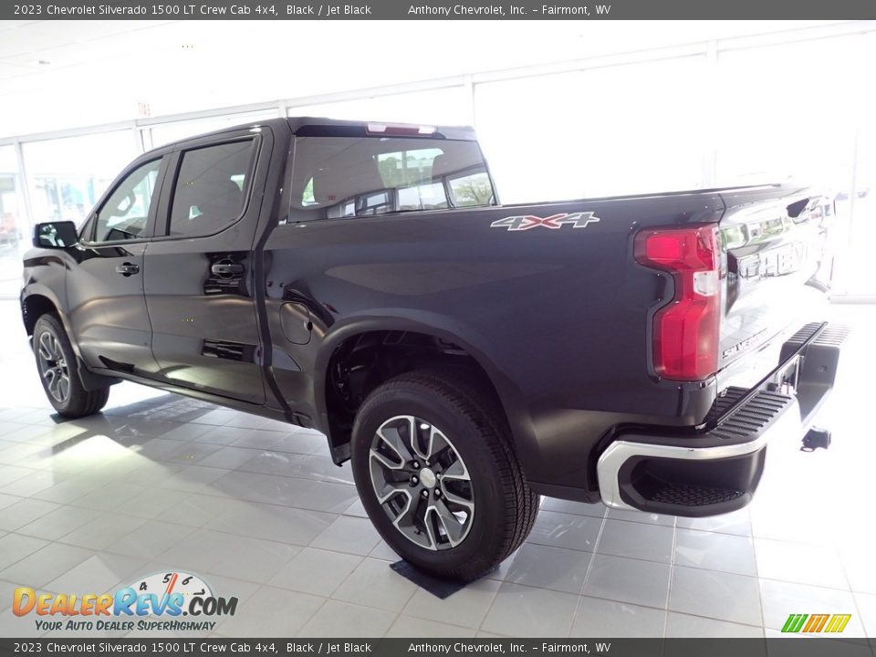 2023 Chevrolet Silverado 1500 LT Crew Cab 4x4 Black / Jet Black Photo #5