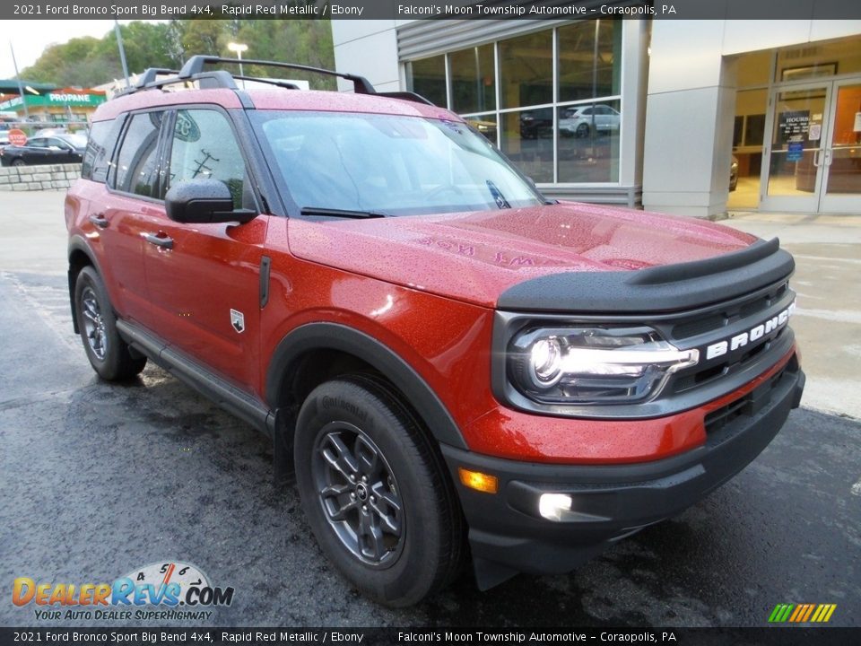 2021 Ford Bronco Sport Big Bend 4x4 Rapid Red Metallic / Ebony Photo #9