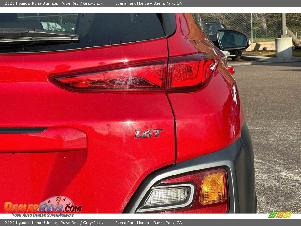 2020 Hyundai Kona Ultimate Pulse Red / Gray/Black Photo #32