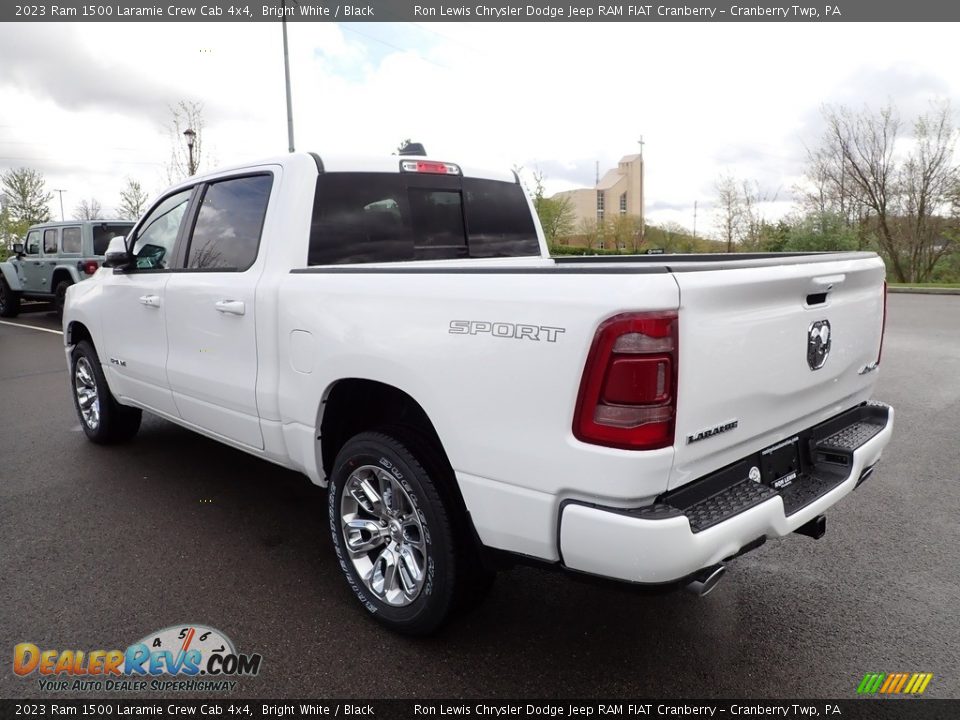 2023 Ram 1500 Laramie Crew Cab 4x4 Bright White / Black Photo #3