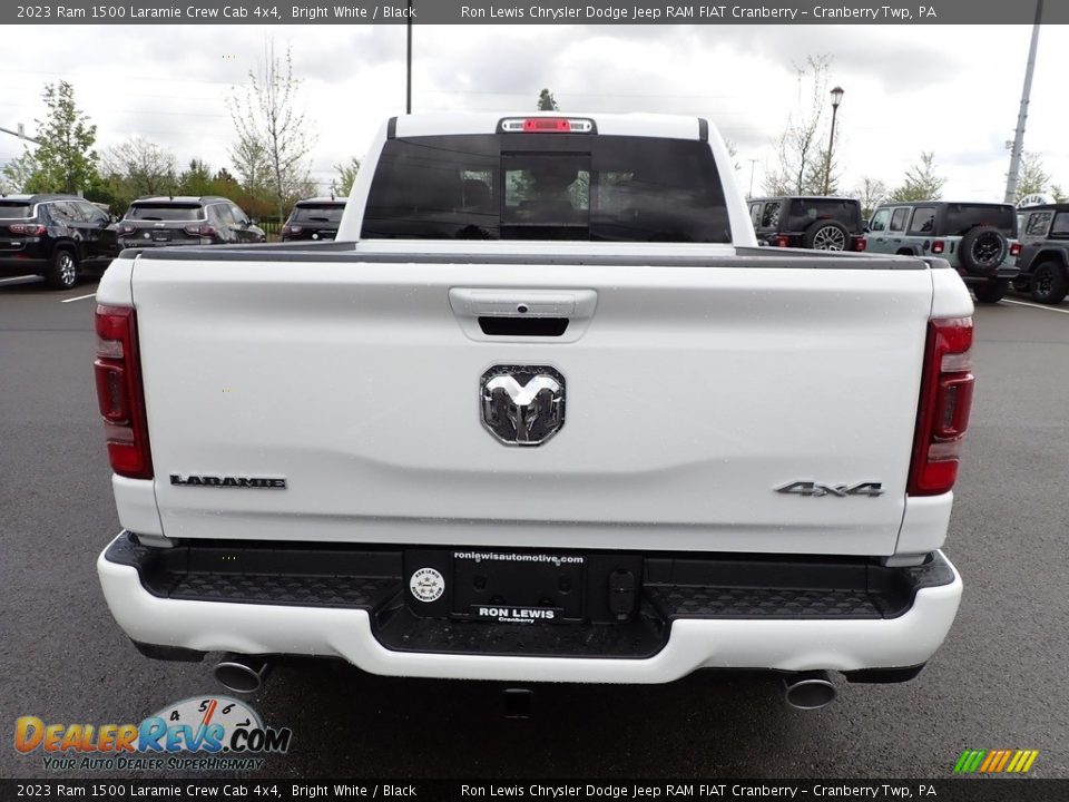 2023 Ram 1500 Laramie Crew Cab 4x4 Bright White / Black Photo #4