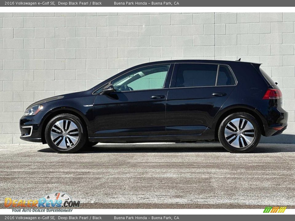 2016 Volkswagen e-Golf SE Deep Black Pearl / Black Photo #7