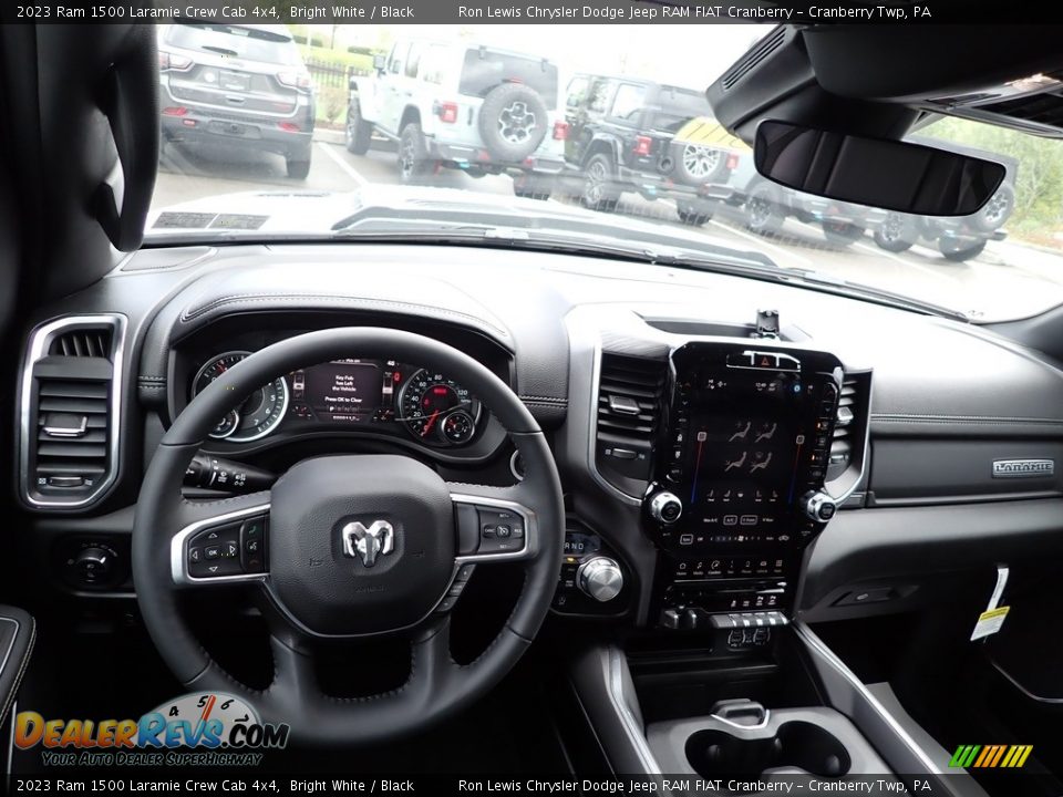 2023 Ram 1500 Laramie Crew Cab 4x4 Bright White / Black Photo #13