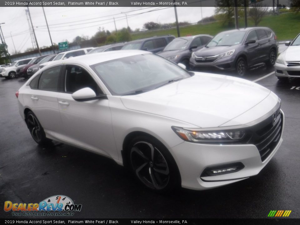 2019 Honda Accord Sport Sedan Platinum White Pearl / Black Photo #5