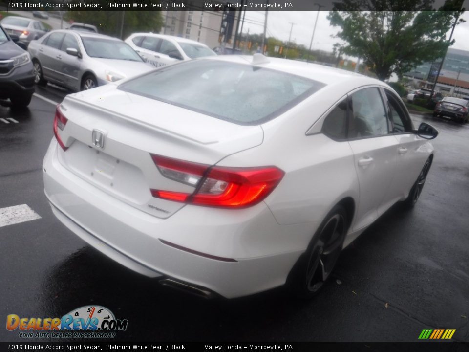 2019 Honda Accord Sport Sedan Platinum White Pearl / Black Photo #6