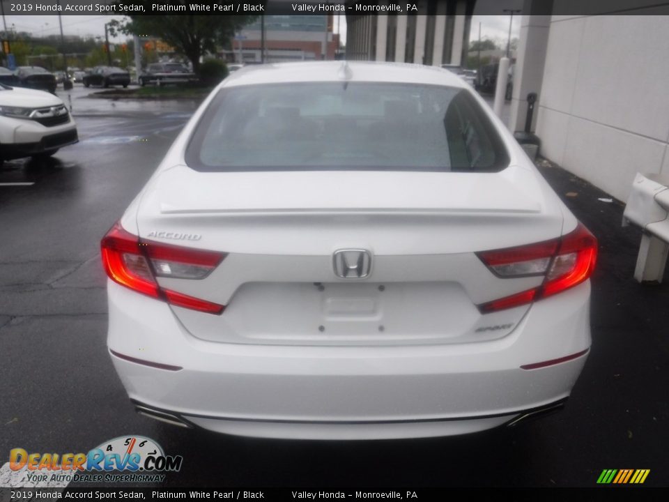2019 Honda Accord Sport Sedan Platinum White Pearl / Black Photo #7