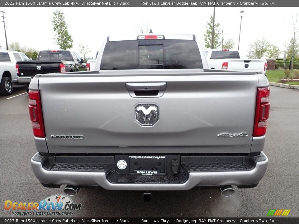 2023 Ram 1500 Laramie Crew Cab 4x4 Billet Silver Metallic / Black Photo #4