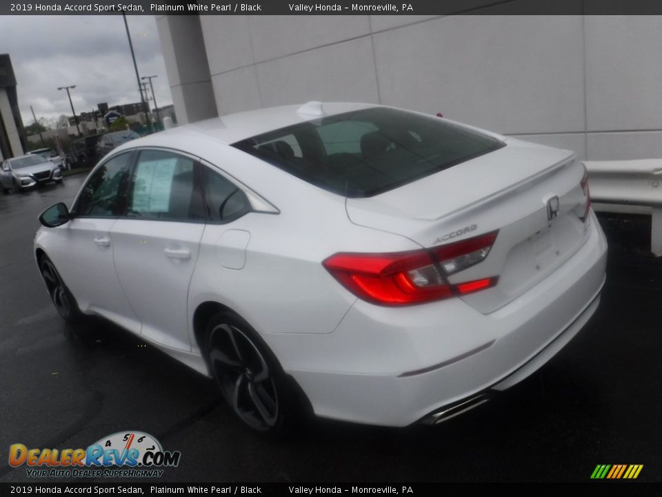 2019 Honda Accord Sport Sedan Platinum White Pearl / Black Photo #9