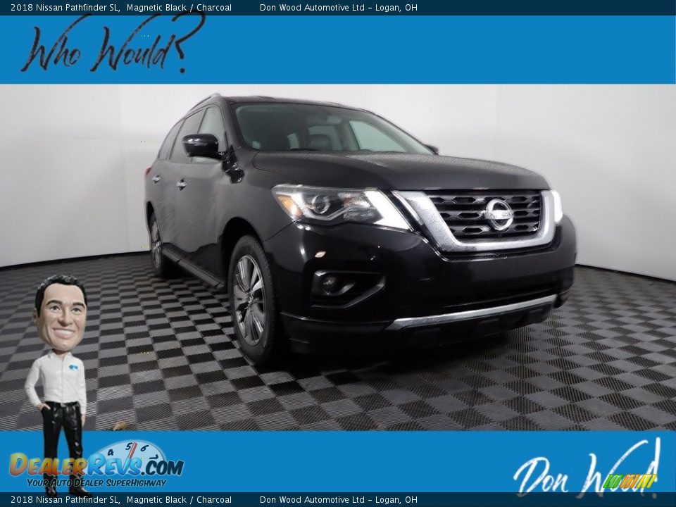 2018 Nissan Pathfinder SL Magnetic Black / Charcoal Photo #1