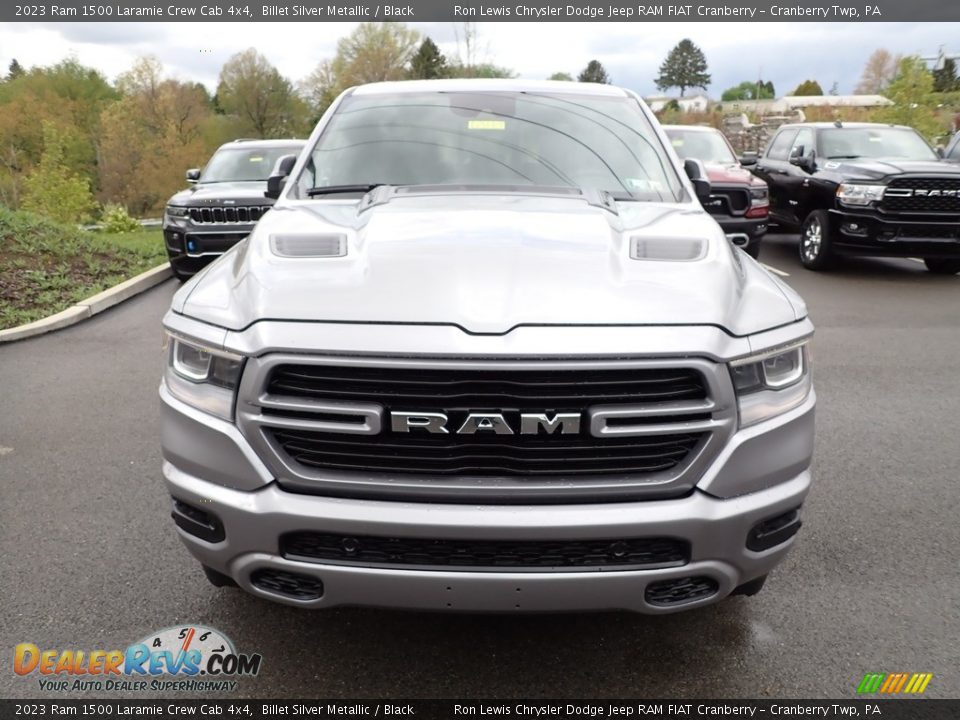 2023 Ram 1500 Laramie Crew Cab 4x4 Billet Silver Metallic / Black Photo #8