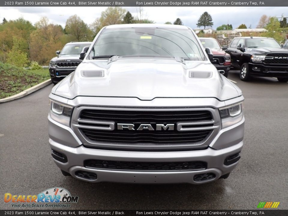 2023 Ram 1500 Laramie Crew Cab 4x4 Billet Silver Metallic / Black Photo #8