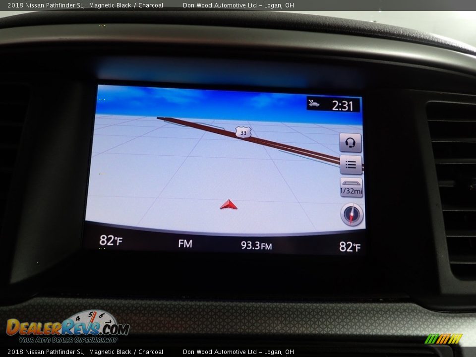 2018 Nissan Pathfinder SL Magnetic Black / Charcoal Photo #4