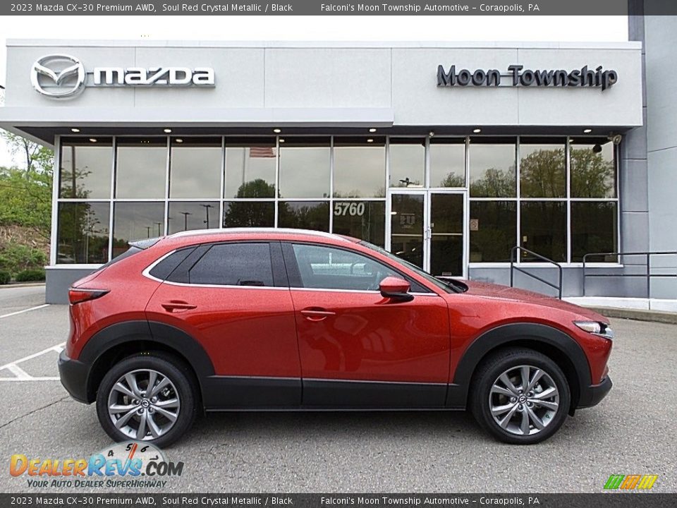 2023 Mazda CX-30 Premium AWD Soul Red Crystal Metallic / Black Photo #1