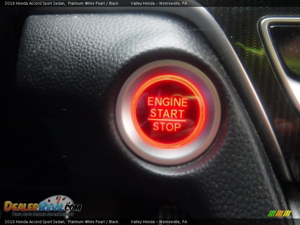 2019 Honda Accord Sport Sedan Platinum White Pearl / Black Photo #17