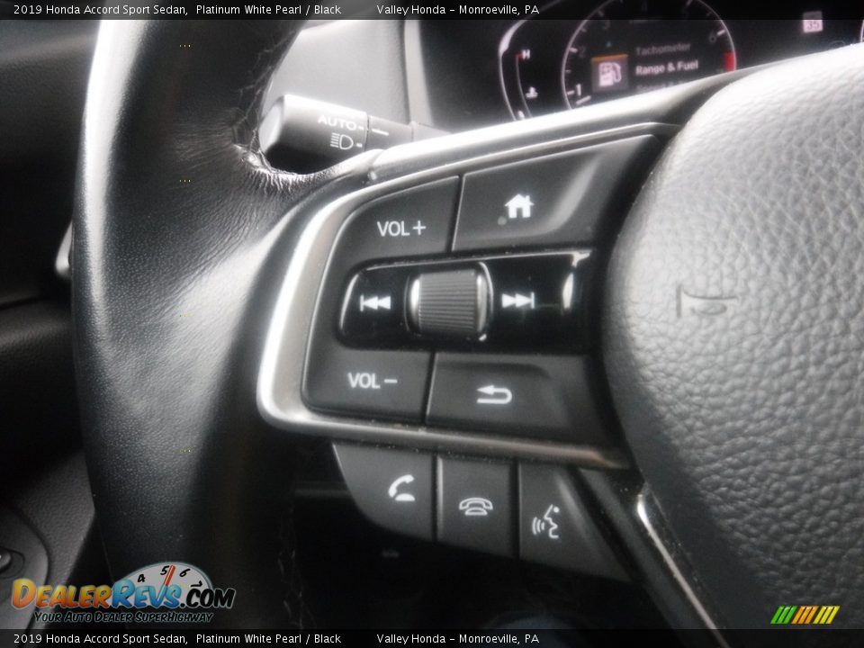 2019 Honda Accord Sport Sedan Platinum White Pearl / Black Photo #23