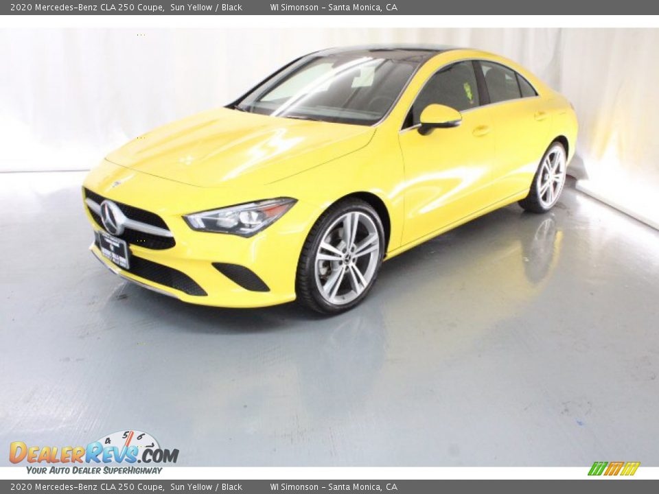 2020 Mercedes-Benz CLA 250 Coupe Sun Yellow / Black Photo #3