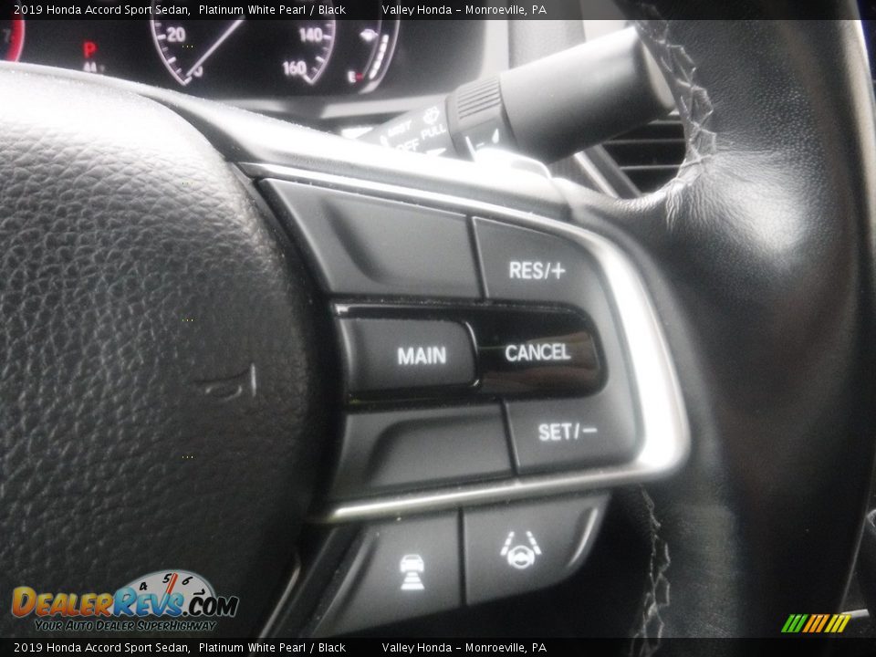 2019 Honda Accord Sport Sedan Platinum White Pearl / Black Photo #24
