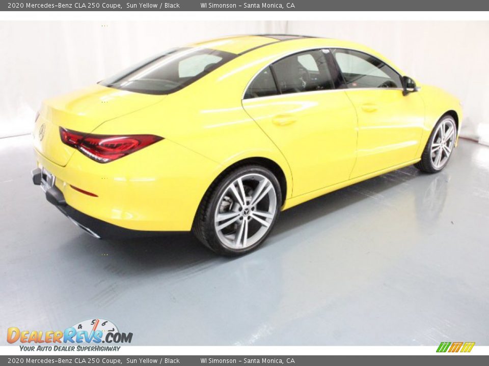 2020 Mercedes-Benz CLA 250 Coupe Sun Yellow / Black Photo #5