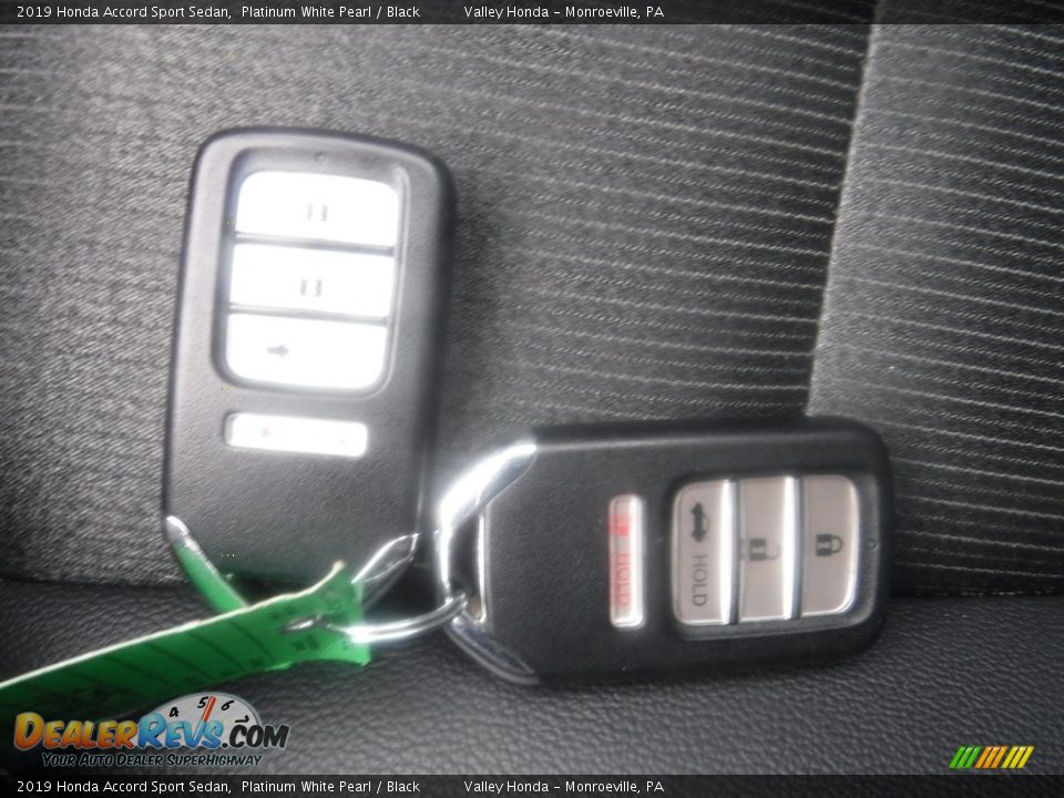 2019 Honda Accord Sport Sedan Platinum White Pearl / Black Photo #27