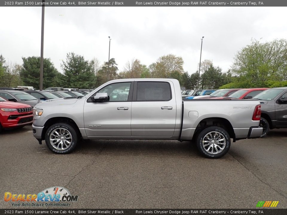 Billet Silver Metallic 2023 Ram 1500 Laramie Crew Cab 4x4 Photo #2