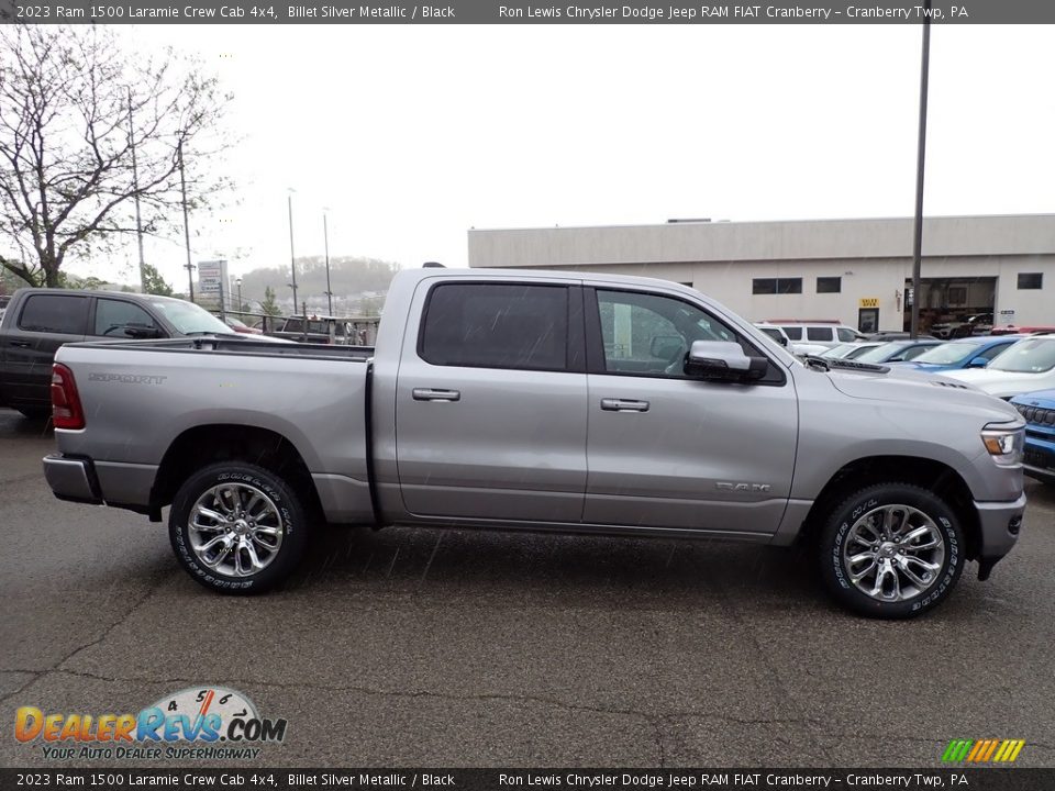 2023 Ram 1500 Laramie Crew Cab 4x4 Billet Silver Metallic / Black Photo #6