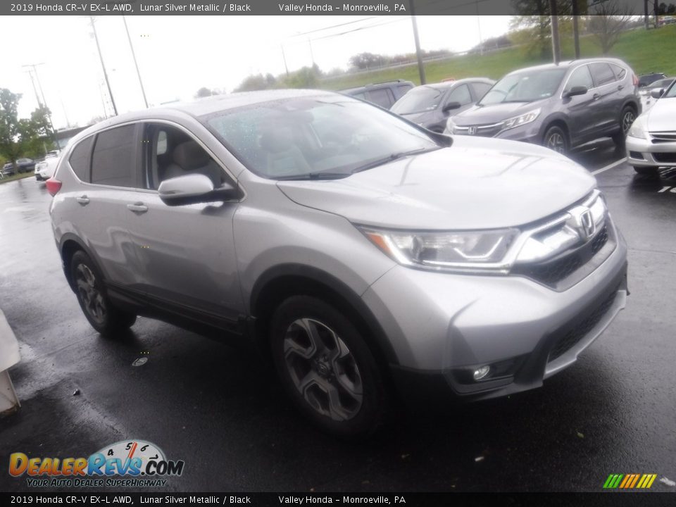 2019 Honda CR-V EX-L AWD Lunar Silver Metallic / Black Photo #6