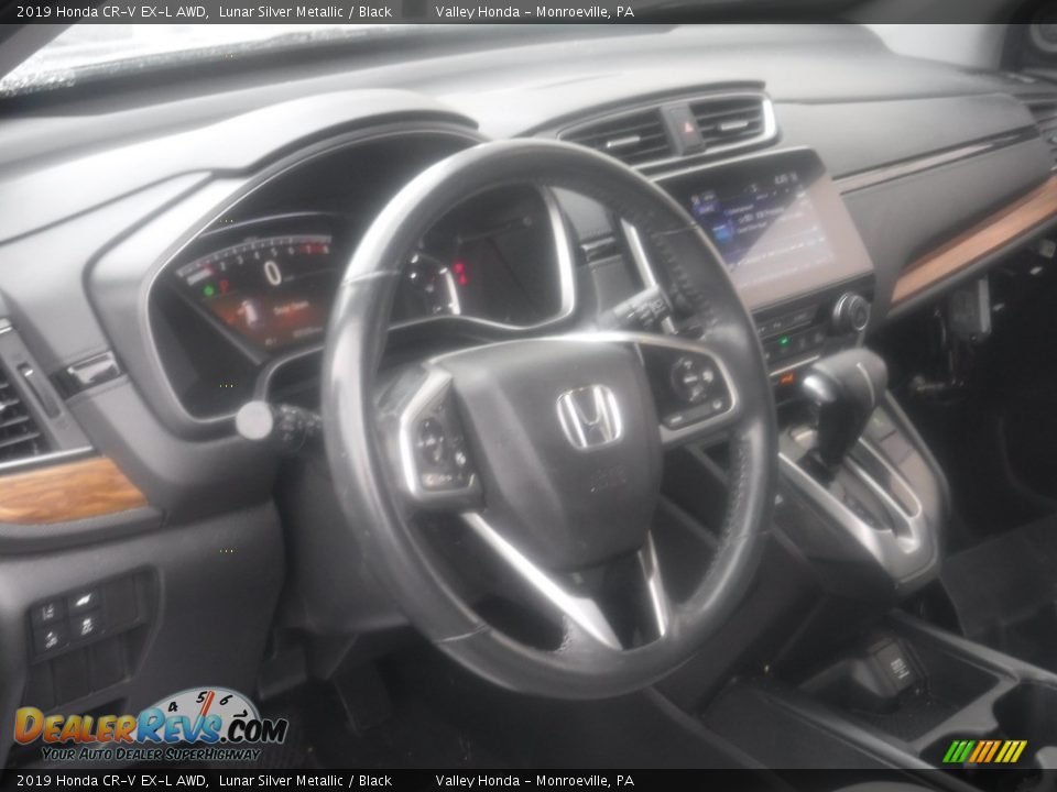 2019 Honda CR-V EX-L AWD Lunar Silver Metallic / Black Photo #12