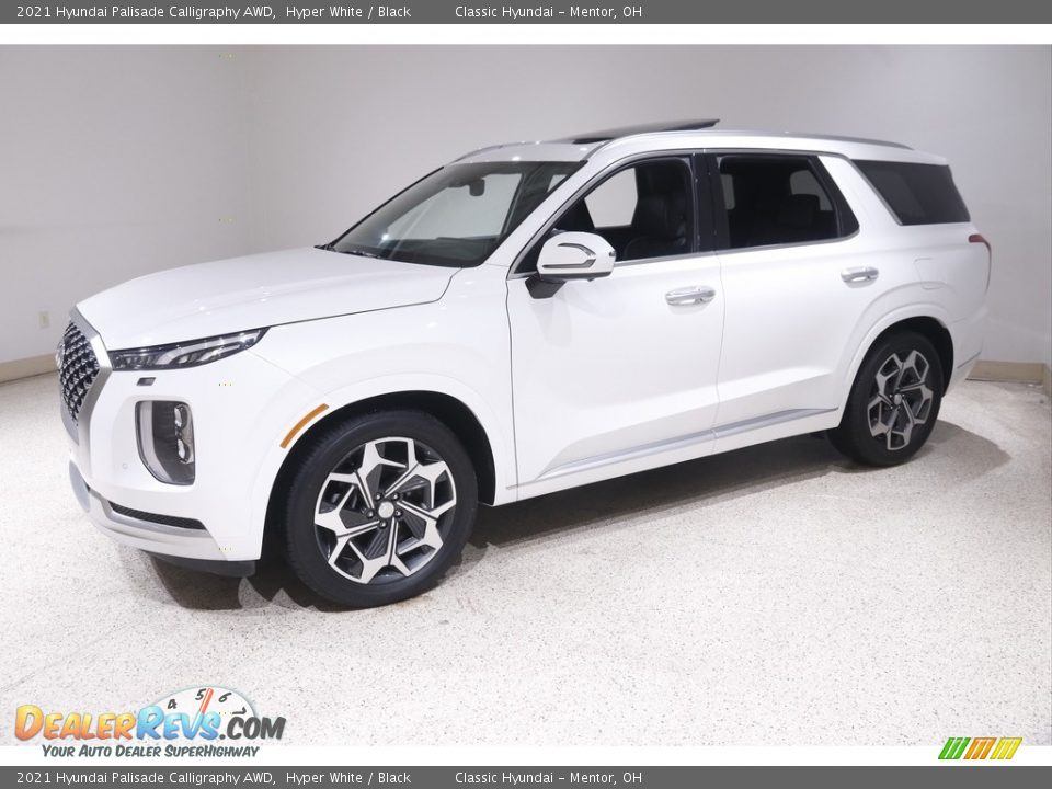 2021 Hyundai Palisade Calligraphy AWD Hyper White / Black Photo #3