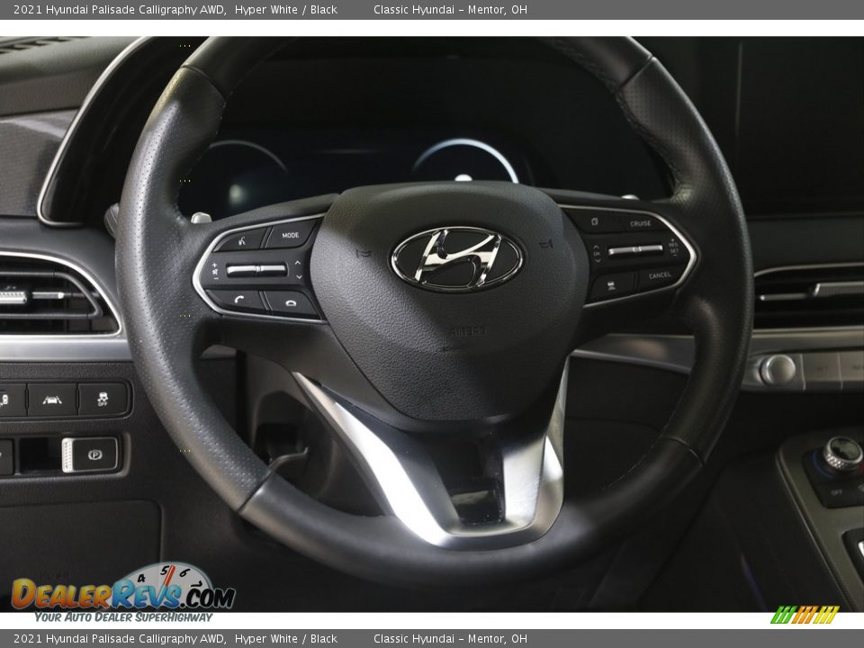 2021 Hyundai Palisade Calligraphy AWD Hyper White / Black Photo #7