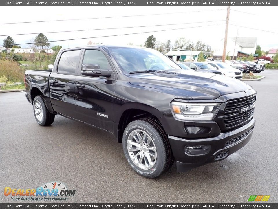 2023 Ram 1500 Laramie Crew Cab 4x4 Diamond Black Crystal Pearl / Black Photo #7