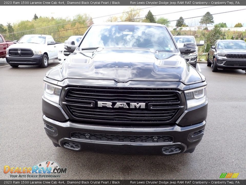 2023 Ram 1500 Laramie Crew Cab 4x4 Diamond Black Crystal Pearl / Black Photo #8