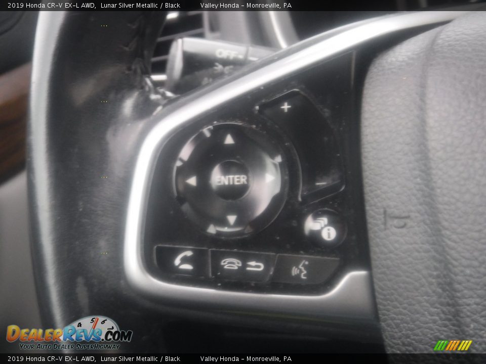 2019 Honda CR-V EX-L AWD Lunar Silver Metallic / Black Photo #26